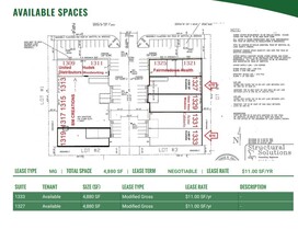 1321-1333 E Main St, Griffith, IN à louer Plan d’étage– Image 1 sur 1