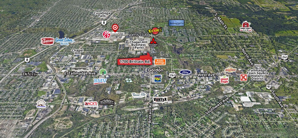 1700-1730 Brittain Rd, Akron, OH à louer - Photo de l’immeuble – Image 2 sur 10