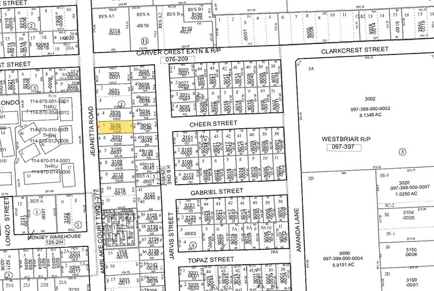 3039 Jeanetta St, Houston, TX à louer - Plan cadastral – Image 2 sur 7