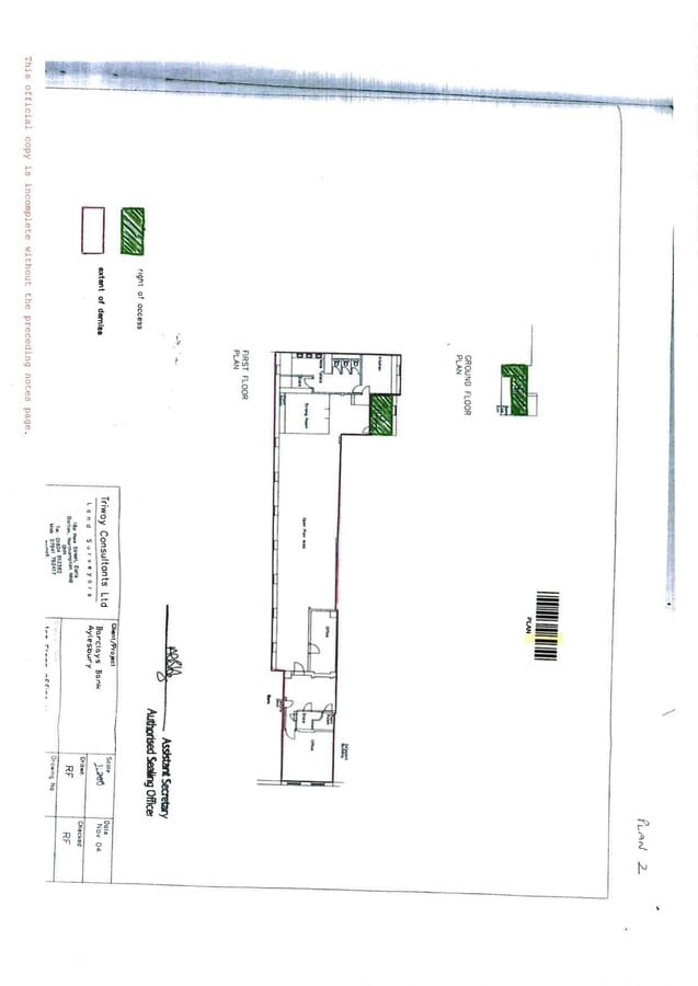 34 Market Sq, Aylesbury, BKM HP20 1TW - Lot First Floor - - Plan d’étage - Image 1 of 3