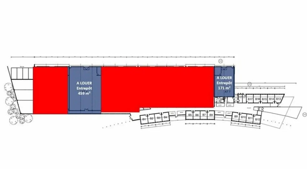 Bureau dans Roost-Warendin à louer - Plan d’étage – Image 3 sur 3