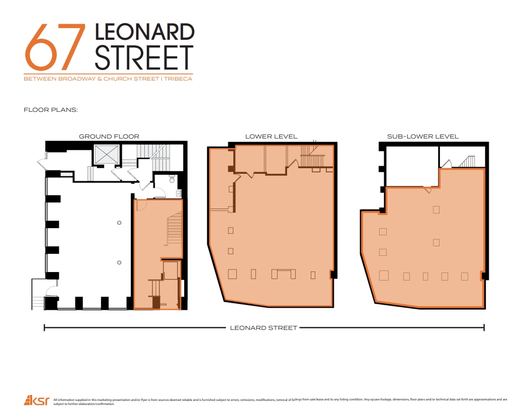 67 Leonard St, New York, NY à louer Plan d’étage– Image 1 sur 8