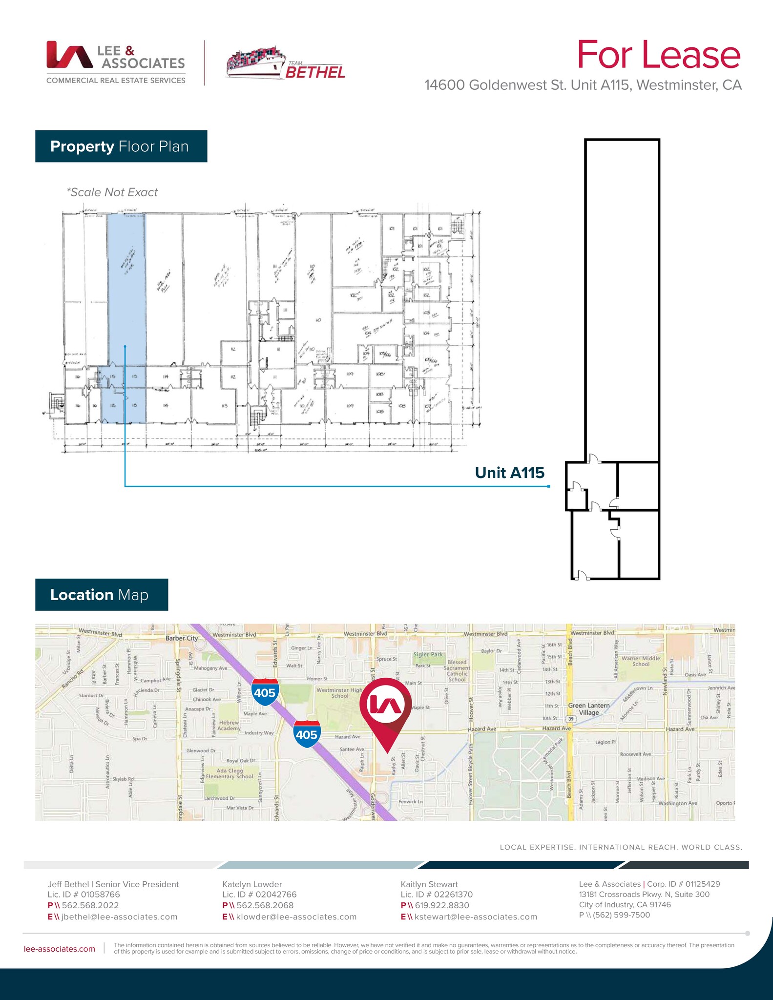 14600 Goldenwest St, Westminster, CA à louer Plan de site– Image 1 sur 2