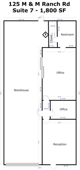 125 M and M Ranch Rd, Granbury, TX à louer - Plan d’étage – Image 2 sur 28