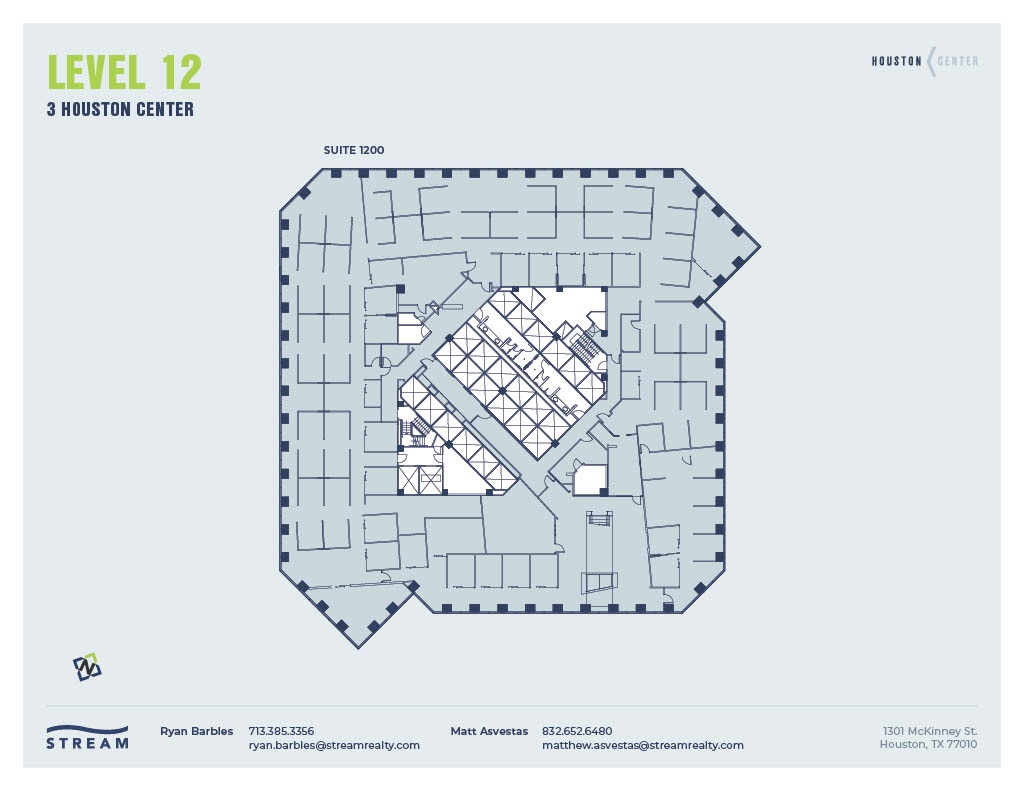 1301 McKinney St, Houston, TX à louer Plan d’étage– Image 1 sur 1