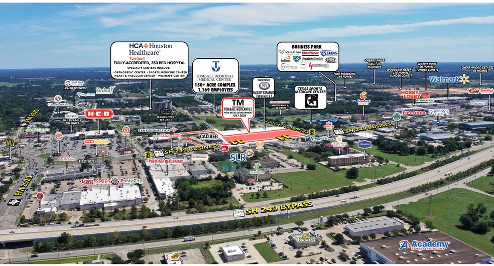 NEC SH 249 & Medical Complex Drive, Tomball, TX à louer - Aérien – Image 2 sur 5