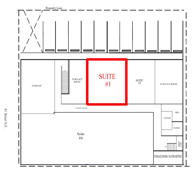 4202 17th Ave SE, Calgary, AB à louer Plan d’étage– Image 1 sur 1