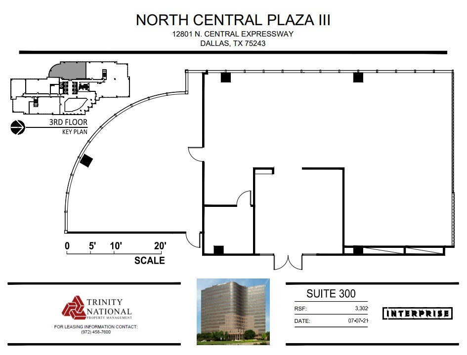 12801 N Central Expy, Dallas, TX à louer Plan d’étage– Image 1 sur 1