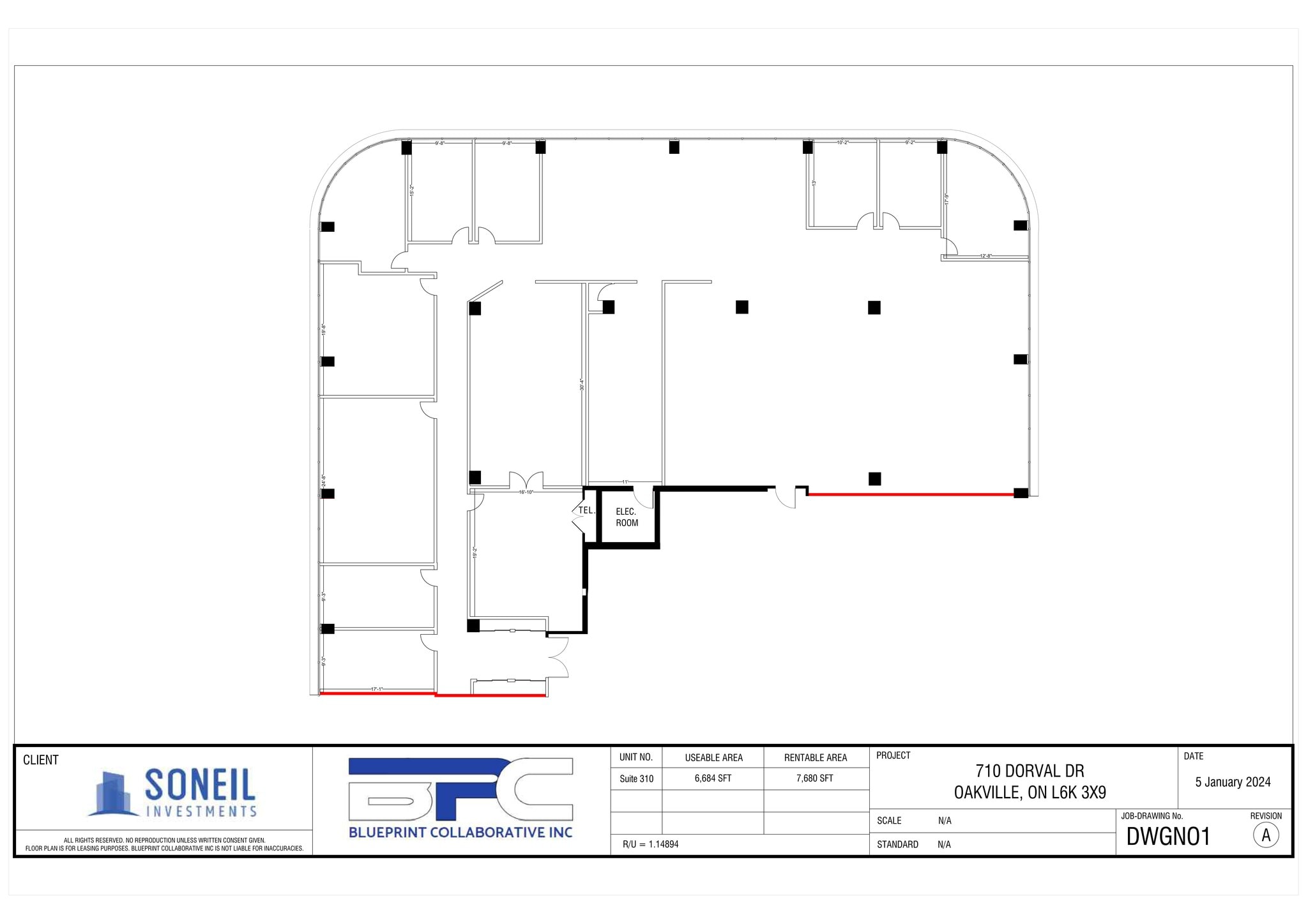 700 Dorval Dr, Oakville, ON à louer Plan de site– Image 1 sur 1