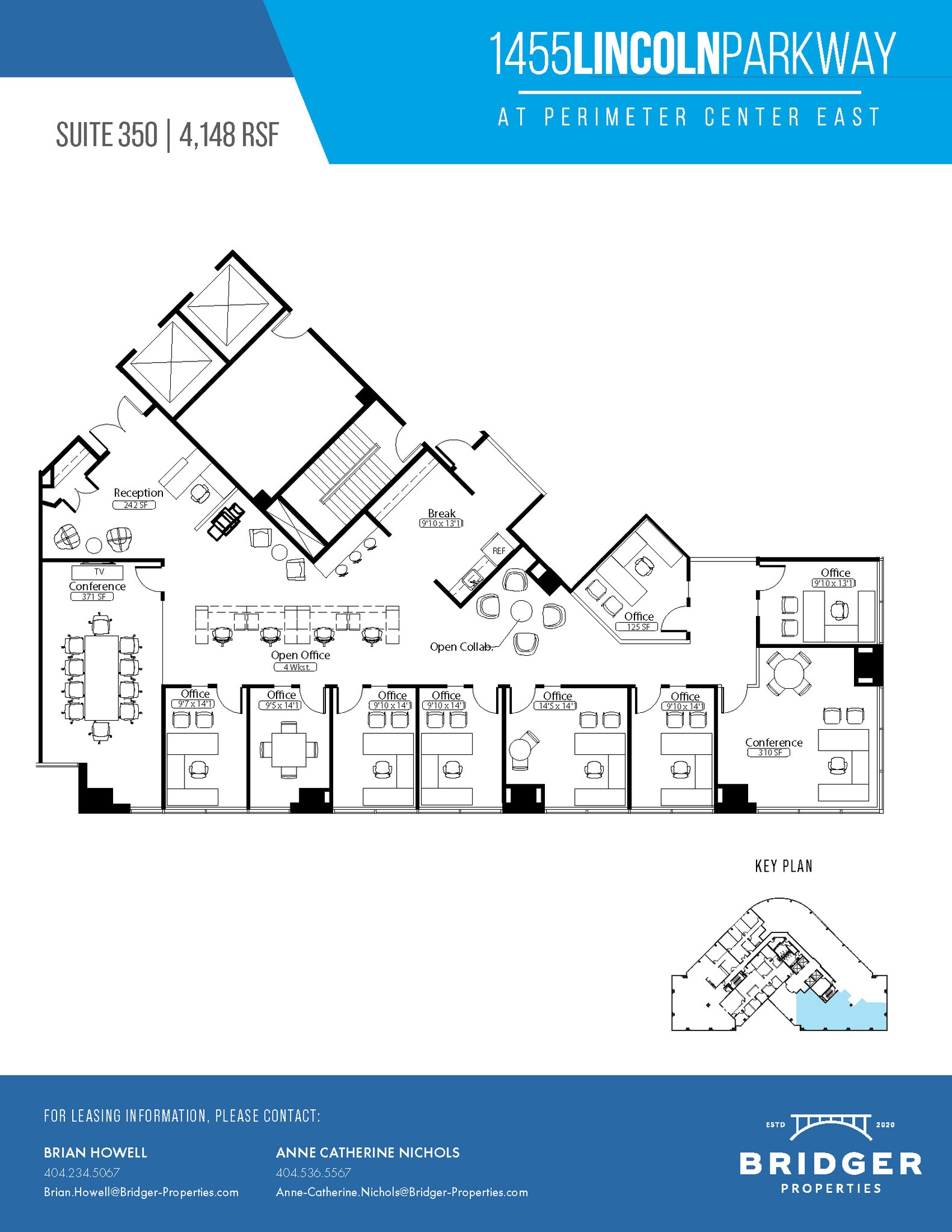 1455 Lincoln Pkwy E, Atlanta, GA à louer Plan d’étage– Image 1 sur 1