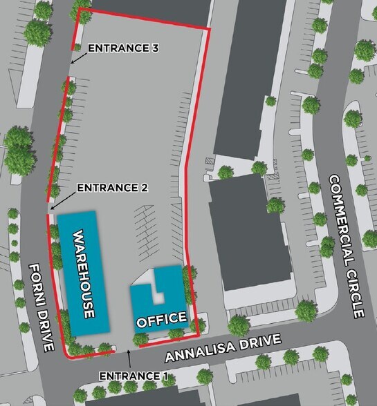 2501 Annalisa Dr, Concord, CA à louer - Plan de site – Image 2 sur 7