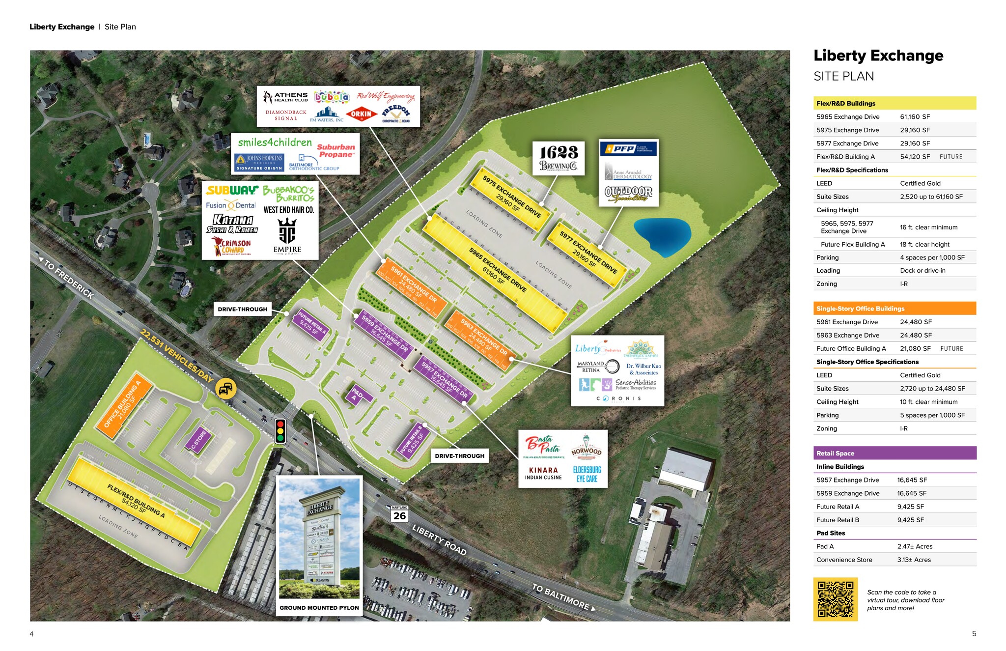 5957 Exchange Dr, Eldersburg, MD à louer Plan de site– Image 1 sur 2