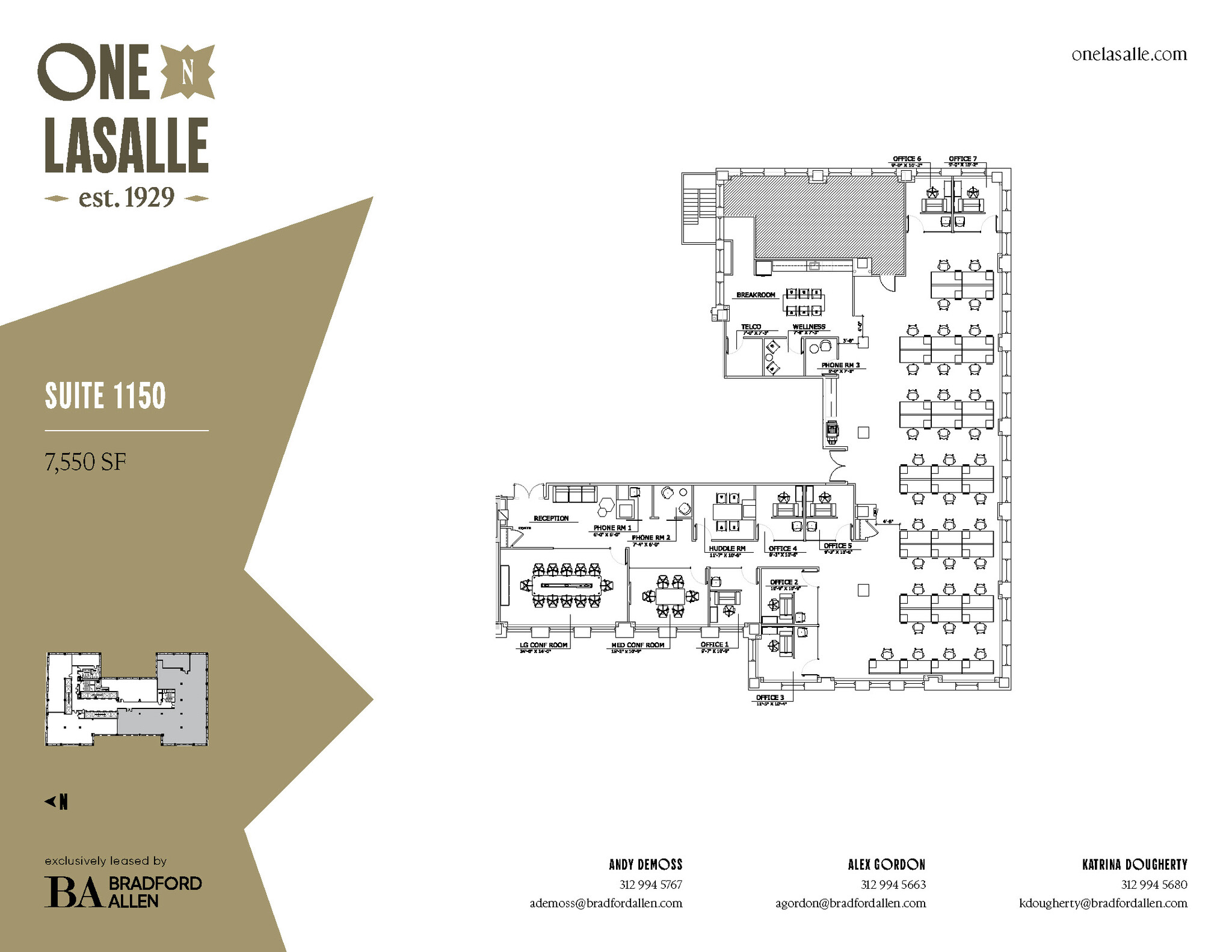 1 N La Salle St, Chicago, IL à louer Plan d’étage– Image 1 sur 1