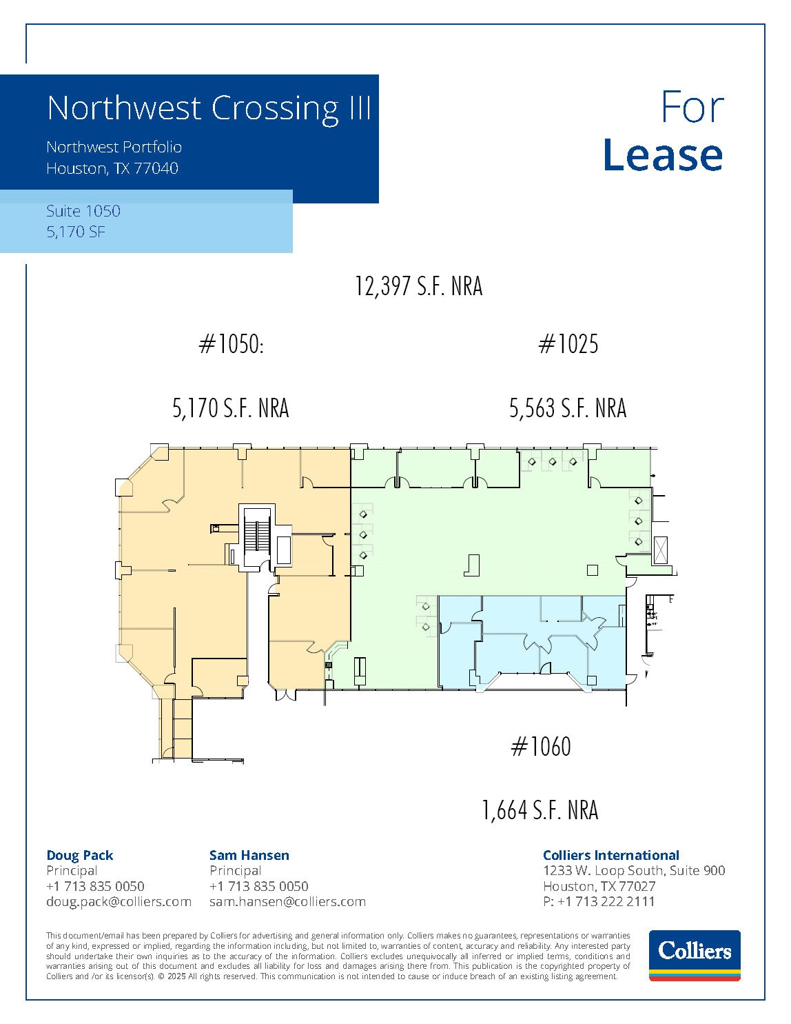 13105 Northwest Fwy, Houston, TX à louer Plan d’étage– Image 1 sur 1