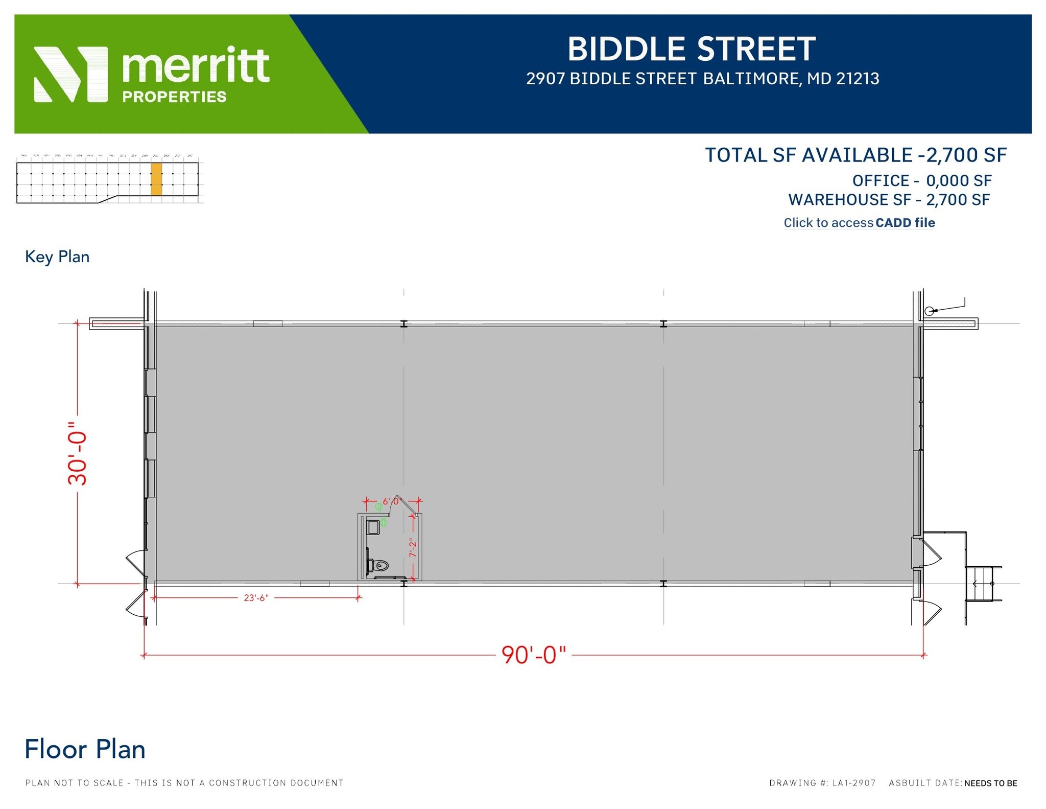 2901-2931 E Biddle St, Baltimore, MD à louer Plan d’étage– Image 1 sur 1