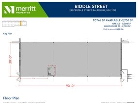 2901-2931 E Biddle St, Baltimore, MD à louer Plan d’étage– Image 1 sur 1