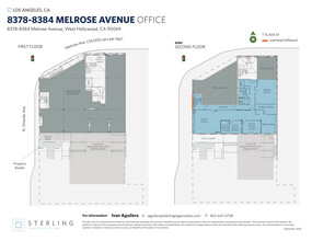 8378-8384 Melrose Ave, Los Angeles, CA à louer Plan de site– Image 1 sur 2