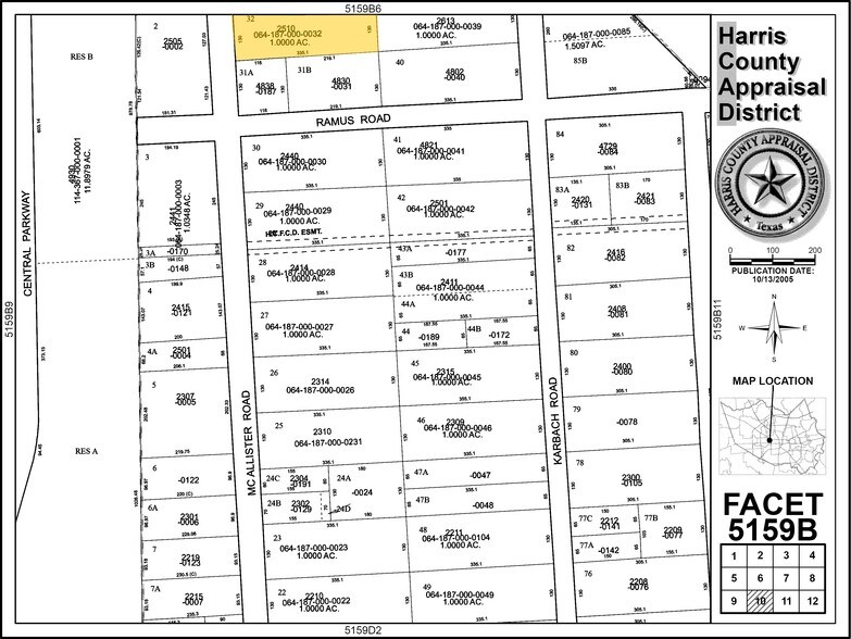 2508-2510 McAllister Rd, Houston, TX à vendre - Plan cadastral – Image 2 sur 3