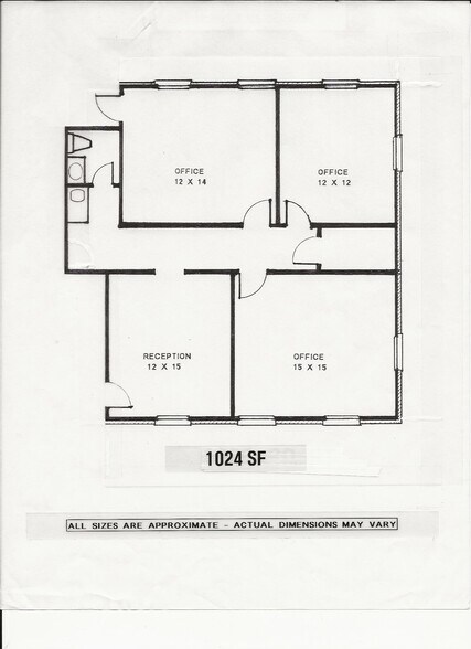 1061 Cambridge Sq, Alpharetta, GA à louer - Plan d’étage – Image 2 sur 6