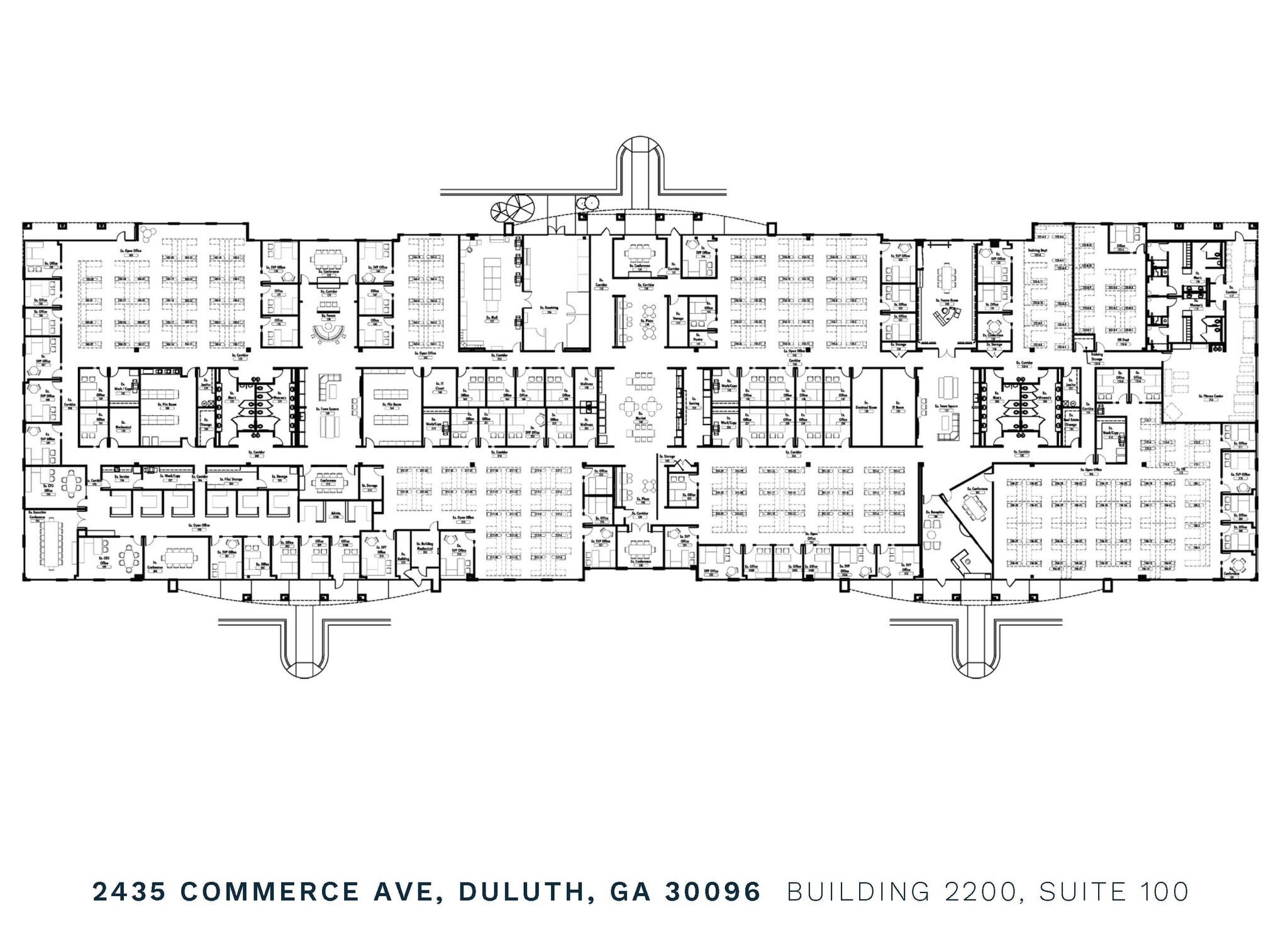 2435 Commerce Ave, Duluth, GA à louer Plan d’étage– Image 1 sur 3