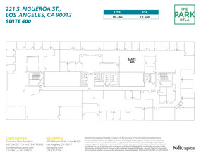 261 S Figueroa St, Los Angeles, CA à louer Plan d’étage– Image 1 sur 2