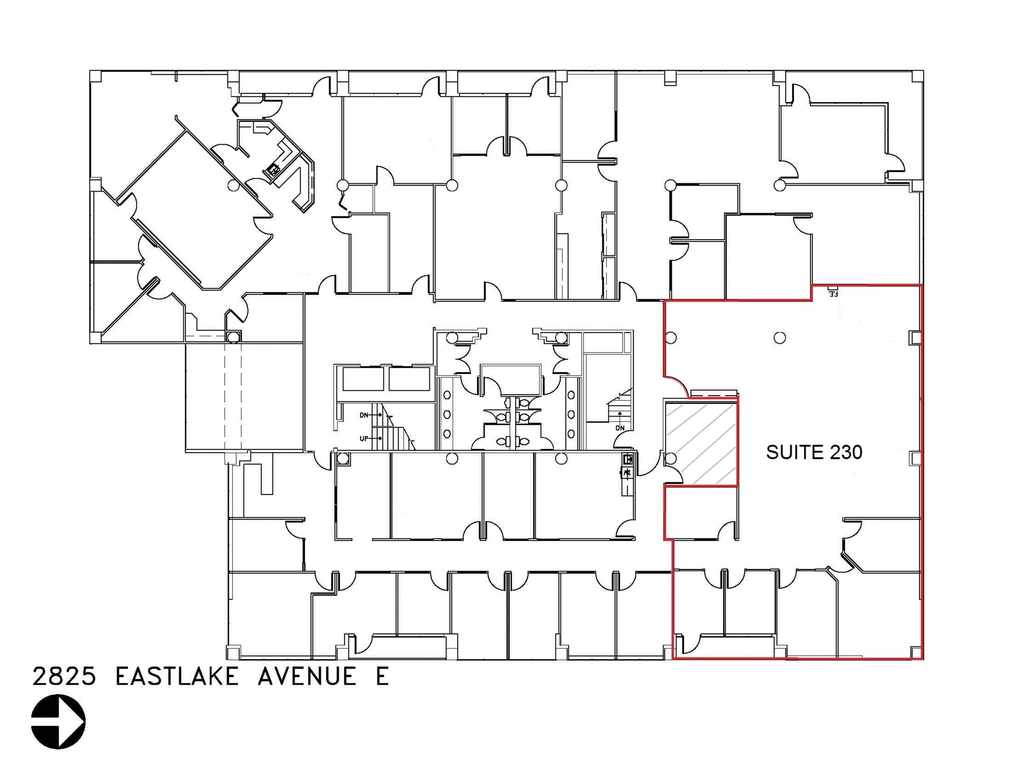 2825 Eastlake Ave E, Seattle, WA à louer Plan de site– Image 1 sur 1