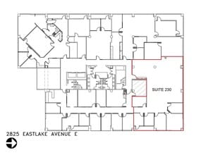 2825 Eastlake Ave E, Seattle, WA à louer Plan de site– Image 1 sur 1