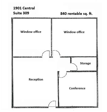 1901 Central Dr, Bedford, TX à louer Plan d’étage– Image 1 sur 1