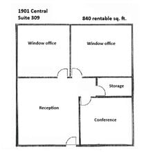 1901 Central Dr, Bedford, TX à louer Plan d’étage– Image 1 sur 1