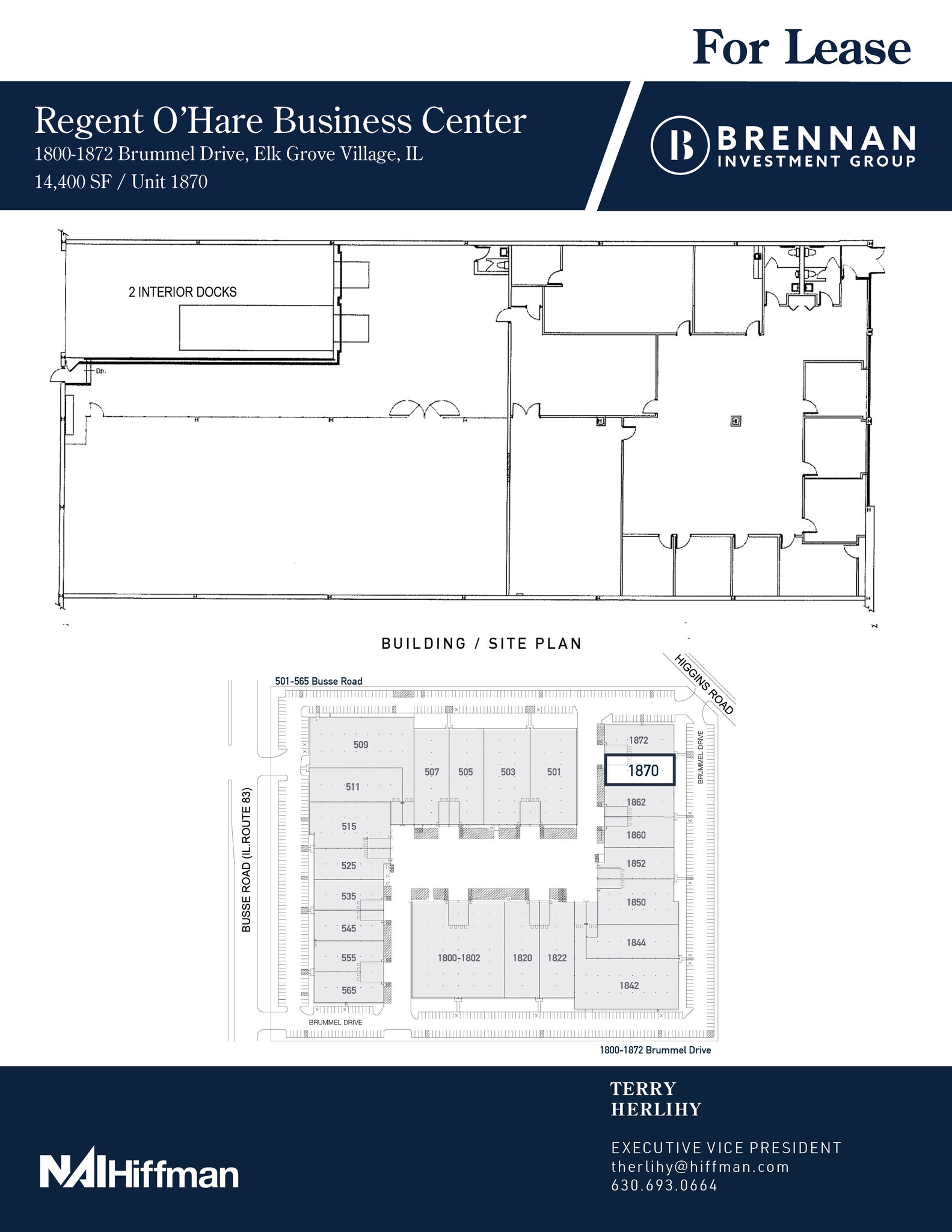 1800-1872 Brummel Ave, Elk Grove Village, IL à louer Plan d’étage– Image 1 sur 1