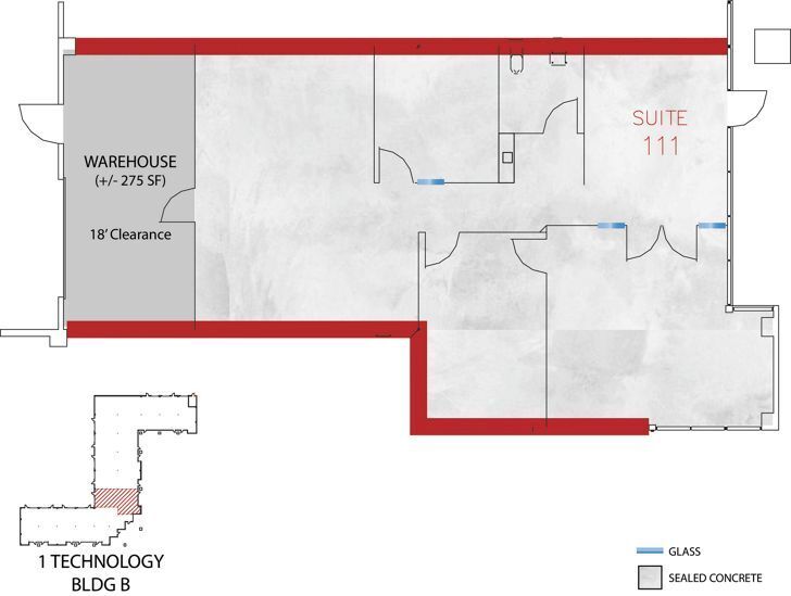 1 Technology Dr, Irvine, CA à louer Plan d’étage– Image 1 sur 1