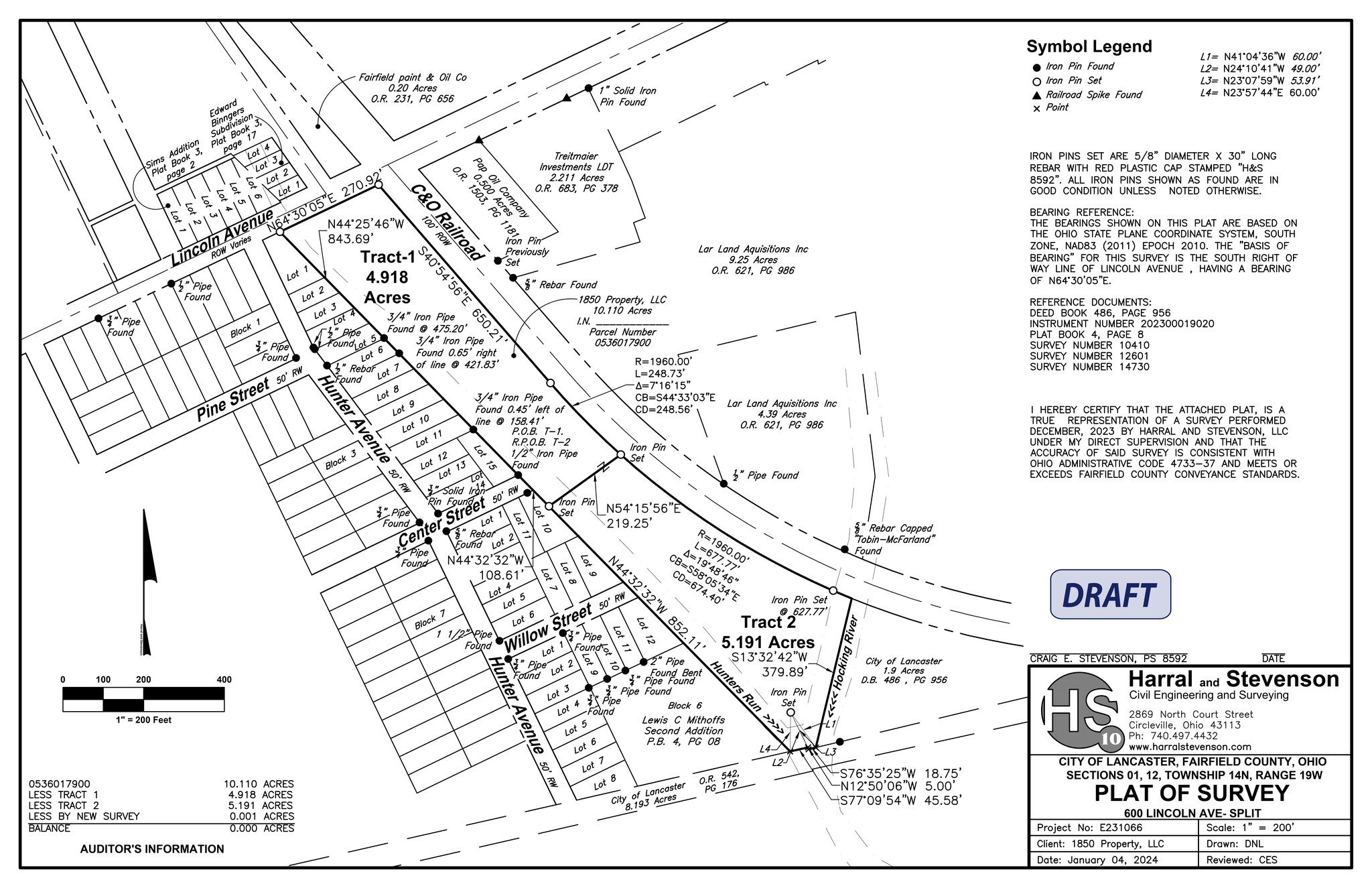 608 Lincoln Ave, Lancaster, OH à louer Plan de site– Image 1 sur 3