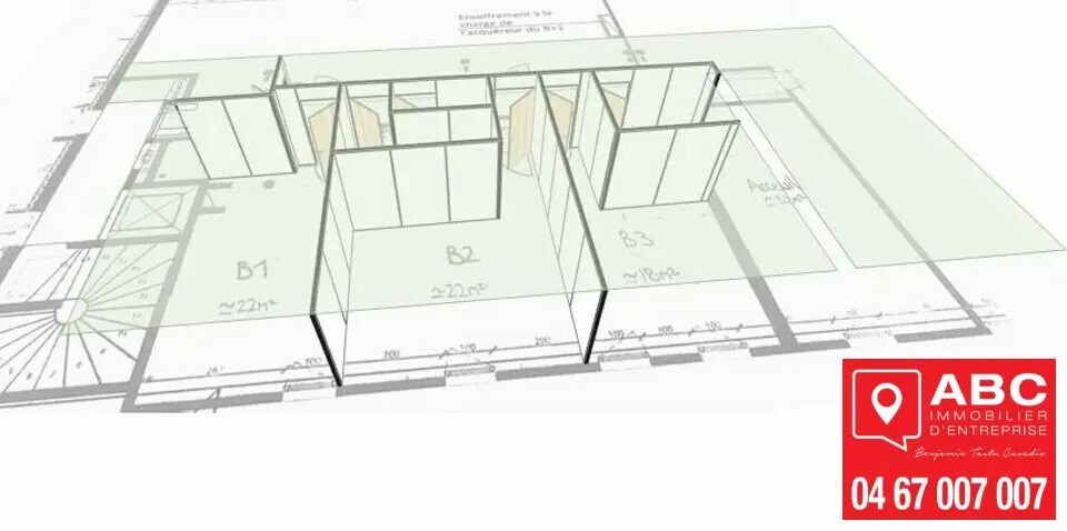 Bureau dans Boujan-sur-Libron à louer - Photo de l’immeuble – Image 3 sur 7