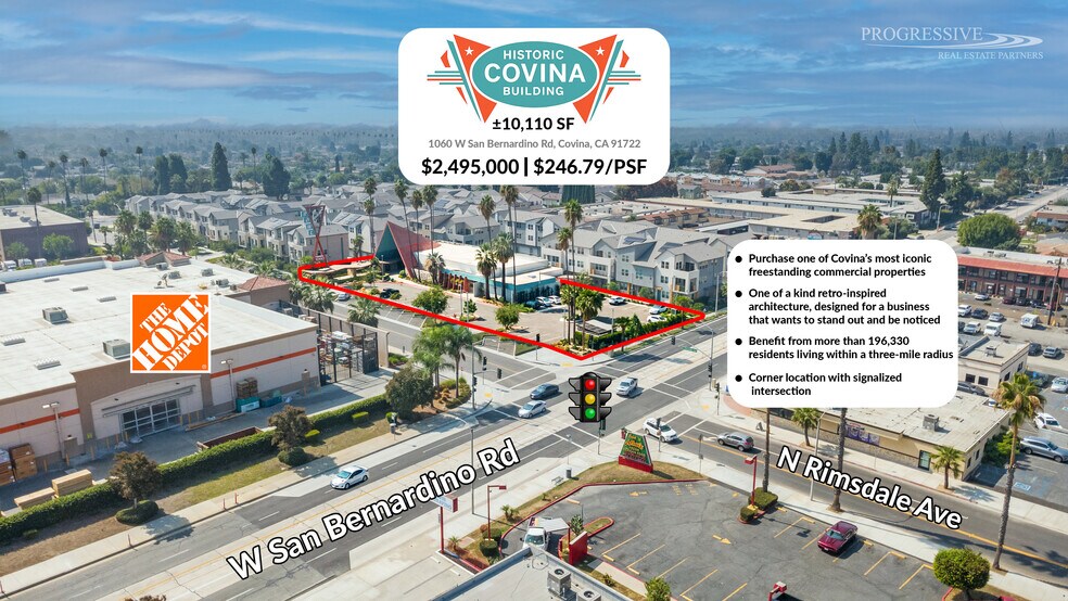1060 W San Bernardino Rd, Covina, CA à vendre - Photo principale – Image 1 sur 14