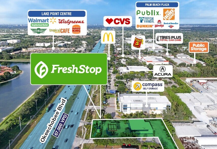 6950 Okeechobee Blvd, West Palm Beach, FL à vendre - Photo de l’immeuble – Image 2 sur 4
