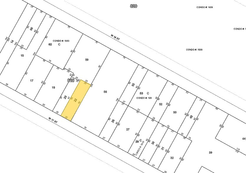 29 W 17th St, New York, NY à louer - Plan cadastral – Image 2 sur 7