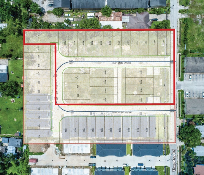 417 Thornton Rd, Houston, TX à vendre - Plan de site – Image 2 sur 2
