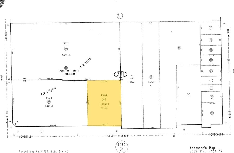 17590 Foothill Blvd, Fontana, CA à vendre - Plan cadastral – Image 3 sur 3