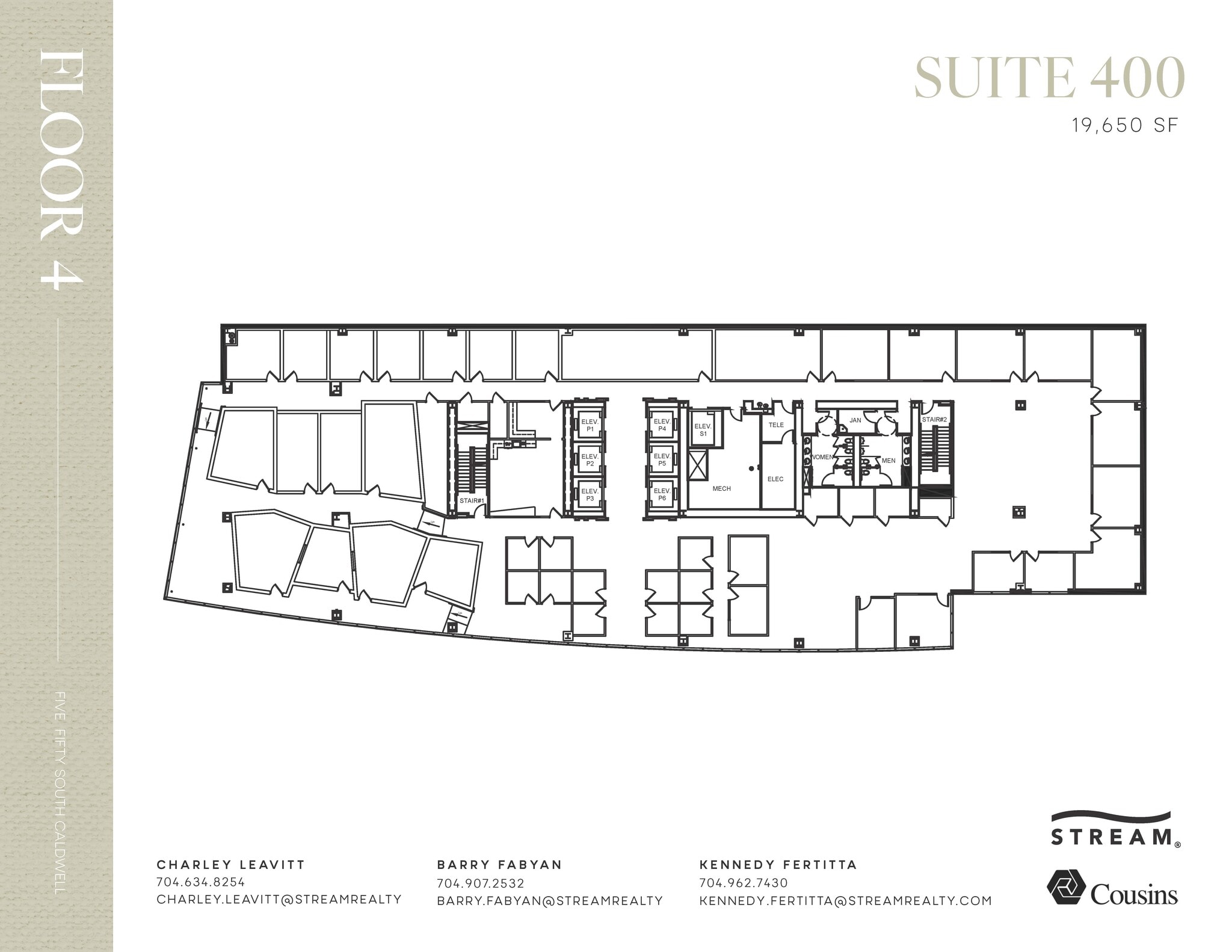 550 S Caldwell St, Charlotte, NC à louer Plan d’étage– Image 1 sur 1