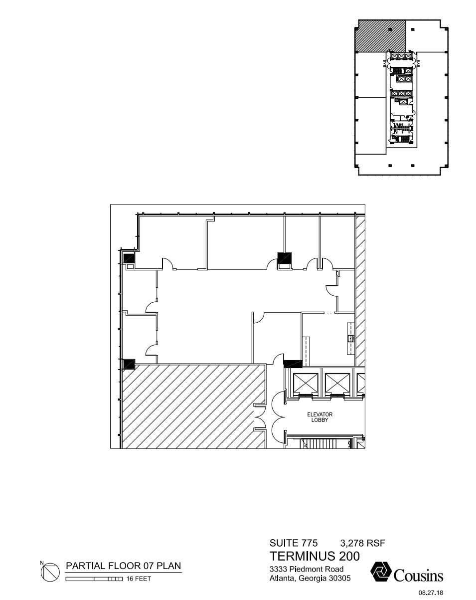 3280 Peachtree Rd, Atlanta, GA à louer Plan d’étage– Image 1 sur 1