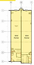 3450-3560 Boul Poirier, Montréal, QC à louer Plan d’étage– Image 1 sur 4