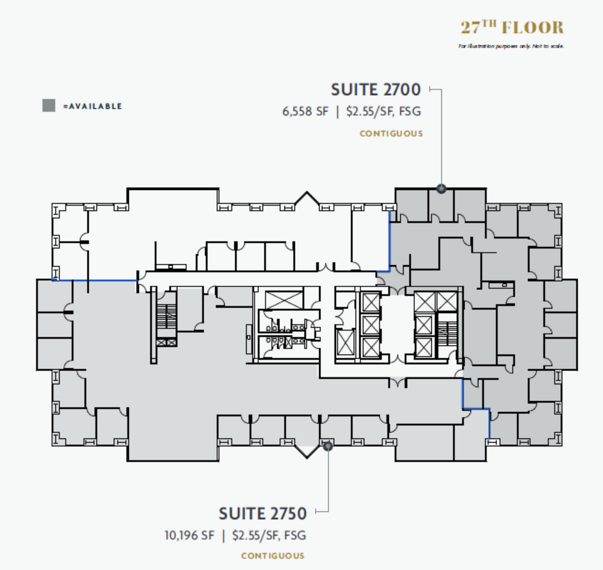 750 B St, San Diego, CA à louer Plan d’étage– Image 1 sur 1