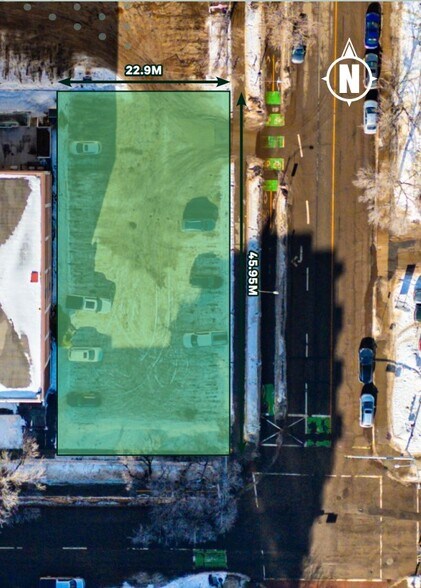10008 103 Av NW, Edmonton, AB à vendre - Aérien – Image 2 sur 2