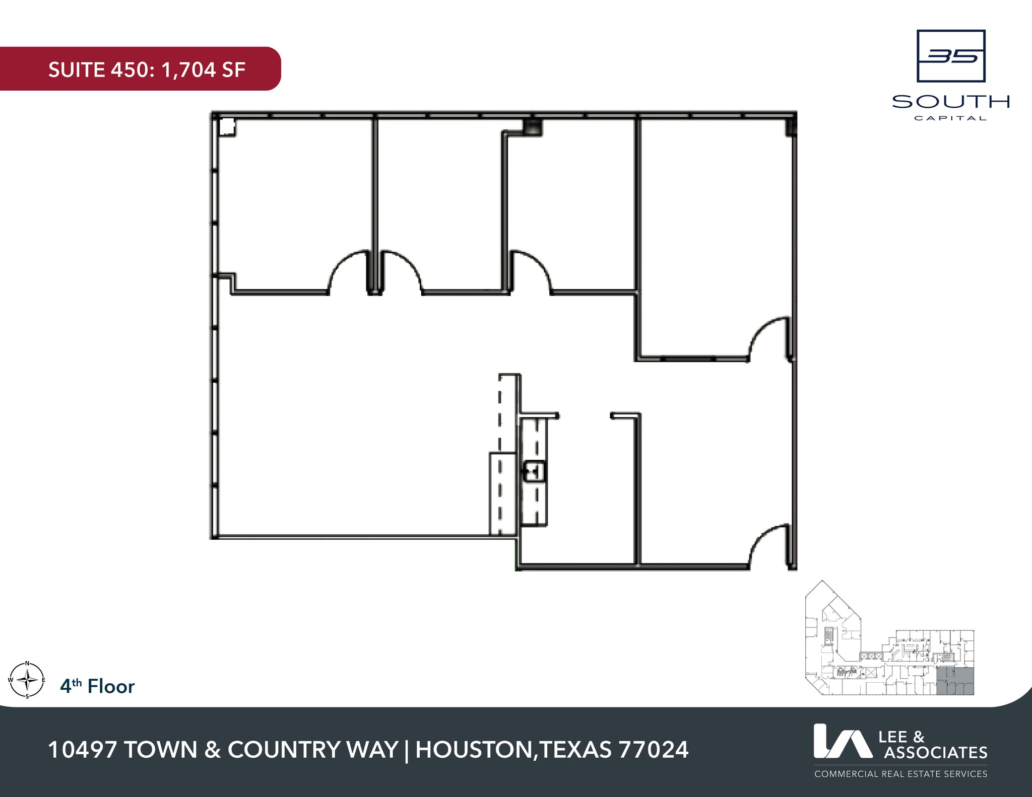 10497 Town & Country Way, Houston, TX à louer Plan d’étage– Image 1 sur 2