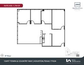 10497 Town & Country Way, Houston, TX à louer Plan d’étage– Image 1 sur 2