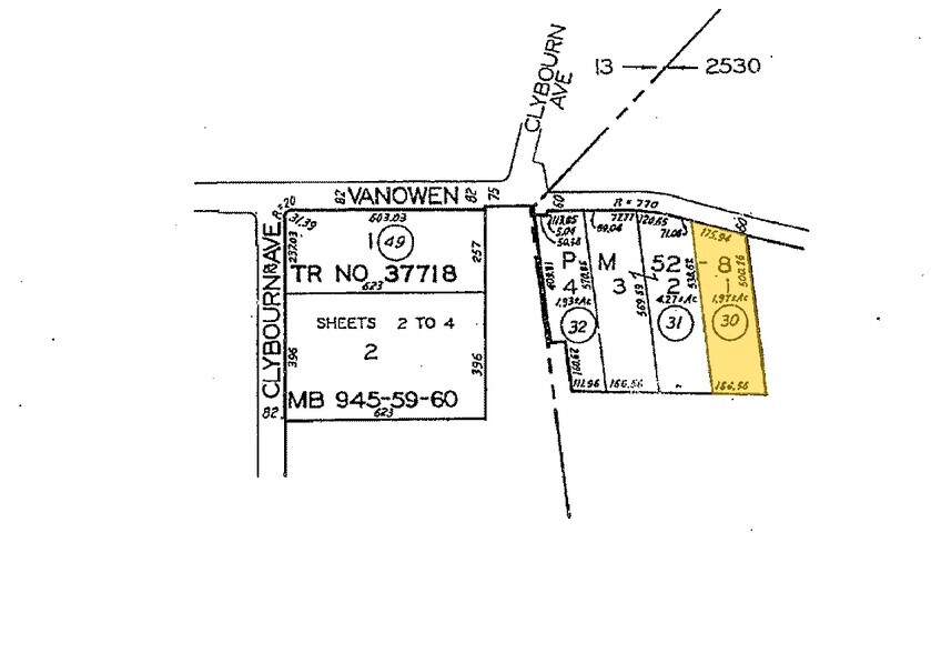 4406-4408 W Vanowen St, Burbank, CA à louer - Plan cadastral – Image 3 sur 3