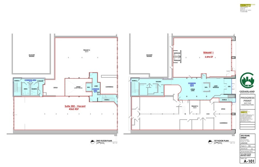 392 Pearl St, Buffalo, NY à louer - Plan de site – Image 3 sur 9