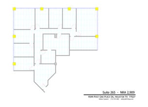 4544 Post Oak Pl, Houston, TX à louer Plan d’étage– Image 1 sur 1