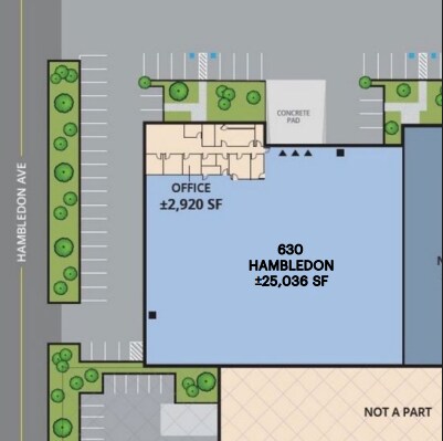 620-628 S Hambledon Ave, City of Industry, CA à louer Plan d’étage– Image 1 sur 1