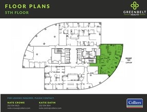 7501 Greenway Center Dr, Greenbelt, MD à louer Plan d’étage– Image 1 sur 1